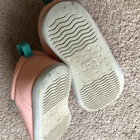 Pink Velcro Kids Sneakers - Picture 3 of 4